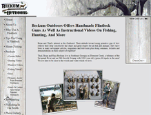 Tablet Screenshot of beckumoutdoors.com
